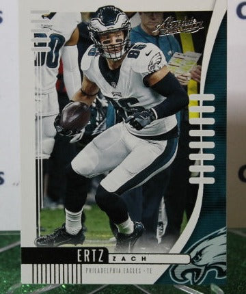 2019 PANINI ABSOLUTE ZACH ERTZ # 57 NFL PHILADELPHIA EAGLES GRIDIRON  CARD