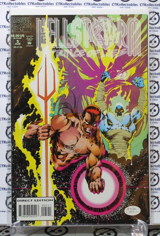 HELLSTORM # 5 PRINCE OF LIES  VF MARVEL COMIC BOOK  1993