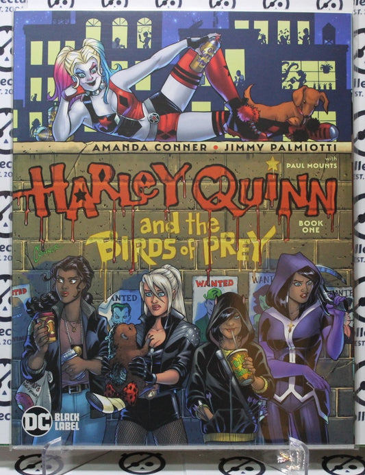 HARLEY QUINN # 1 AND THE BIRDS OF PREY DC BLACK LABEL OVER SIZE COMIC BOOK 2020