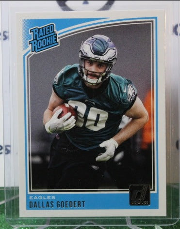 2018 PANINI DONRUSS DALLES GOEDERT # 347 RATED ROOKIE  NFL PHILADELPHIA EAGLES GRIDIRON  CARD