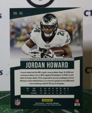 2019 PANINI PRESTIGE JORDAN HOWARD # 85 NFL PHILADELPHIA EAGLES GRIDIRON  CARD