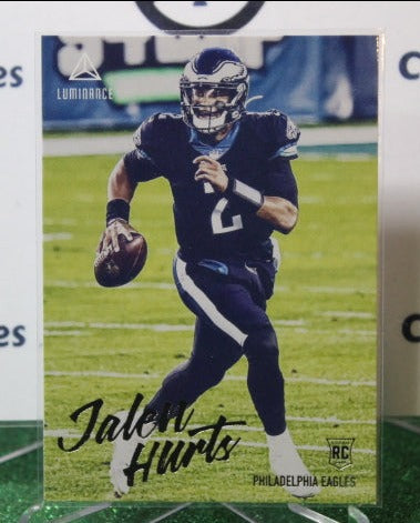 2020 PANINI CHRONICLES LUMINANCE JALEN HURTS # 210 ROOKIE NFL PHILADELPHIA EAGLES GRIDIRON  CARD