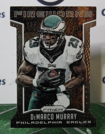 2015 PANINI PRIZM DeMARCO MURRAY # F2 FIREWORKS DIE CUT NFL PHILADELPHIA EAGLES GRIDIRON  CARD