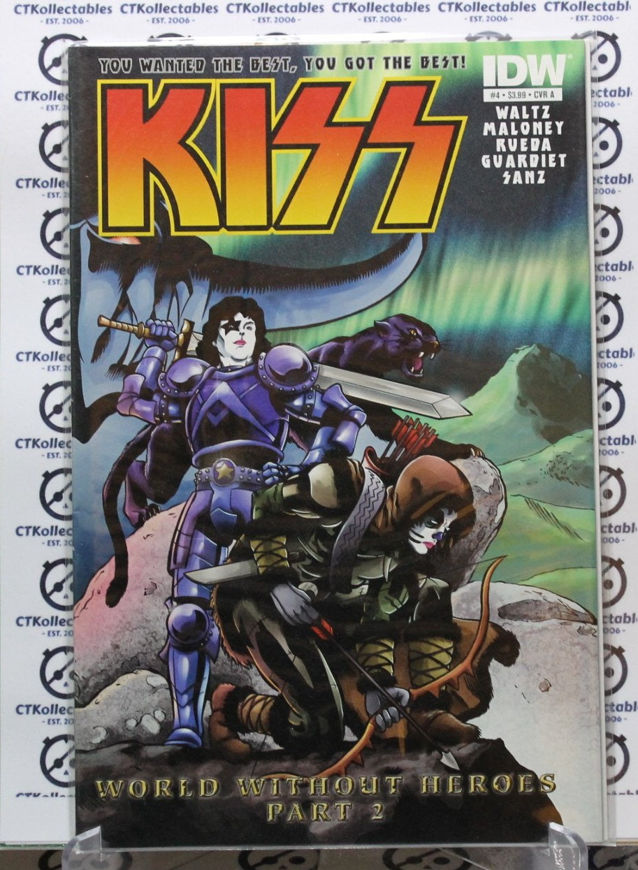 KISS # 4 WORLD WITHOUT HEROES PART 2 VARIANT B COVER NM/VF IDW COMIC 2012