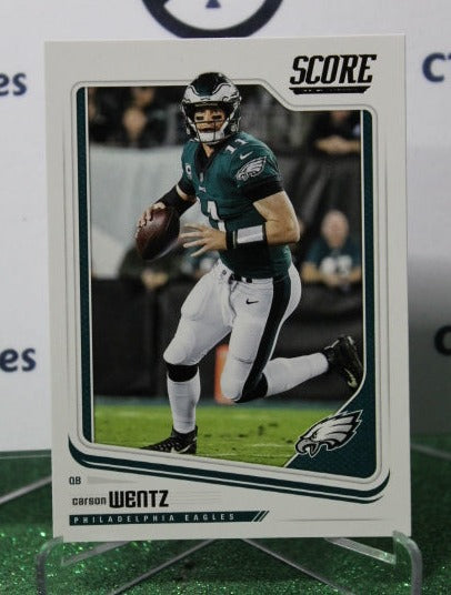 2018 PANINI SCORE CARSON WENTZ # 258 NFL PHILADELPHIA EAGLES GRIDIRON  CARD