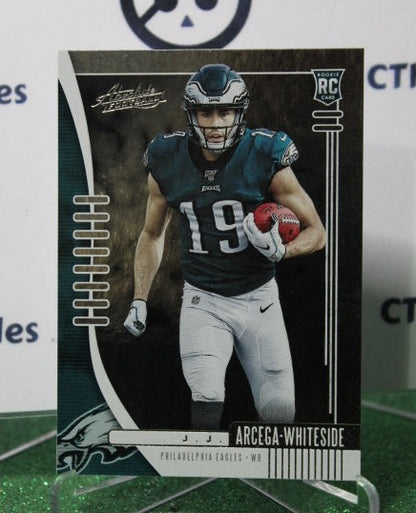 2019 PANINI ABSOLUTE J.J. ARCEGA-WHITESIDE # 123 ROOKIE NFL PHILADELPHIA EAGLES GRIDIRON  CARD