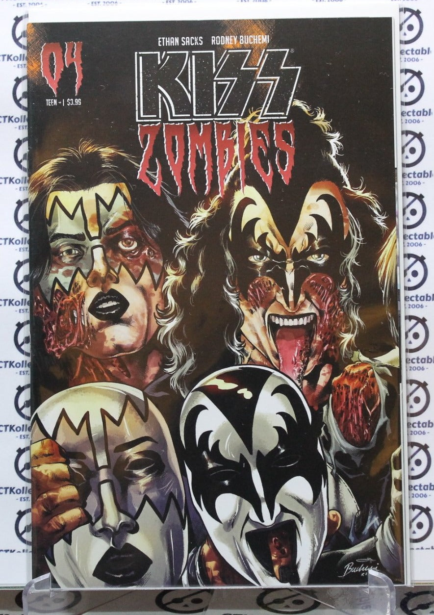 KISS ZOMBIES # 04 VARIANT UNMASKED COVER NM DYNAMITE COMICS 2019