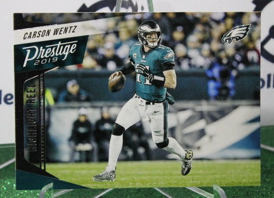 2019 PANINI PRESTIGE CARSON WENTZ # HH-CW HIGHLIGHT REEL NFL PHILADELPHIA EAGLES GRIDIRON  CARD