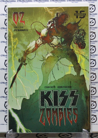 KISS ZOMBIES # 02 VARIANT B COVER NM DYNAMITE COMICS 2019