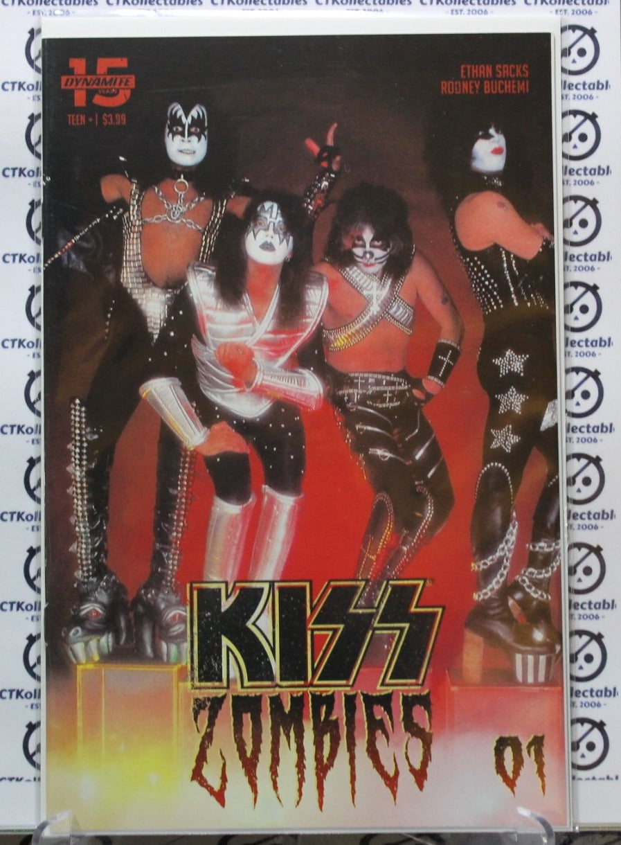 KISS ZOMBIES # 1 VARIANT LOVE GUN PHOTO D COVER NM DYNAMITE COMICS  2019