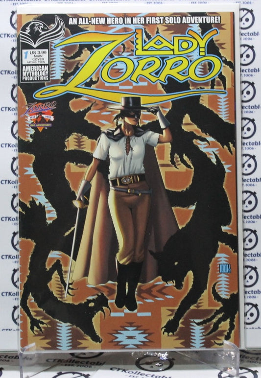 LADY ZORRO # 1 VARIANT MAIN COVER AMERICAN MYTHOLOGY COMIC BOOK NM 2020
