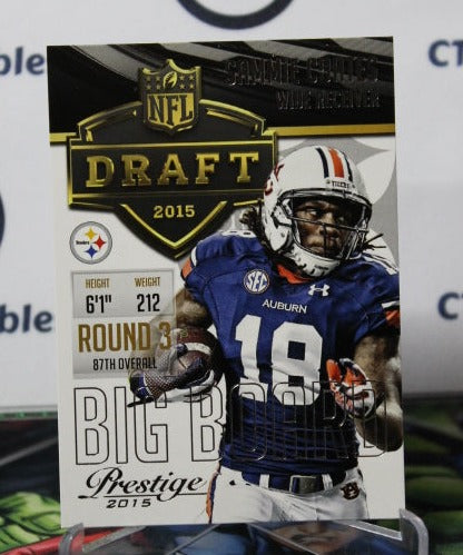2015 PANINI PRESTIGE SAMMIE COATES # 16 DRAFT ROOKIE NFL PITTSBURGH STEELERS GRIDIRON  CARD