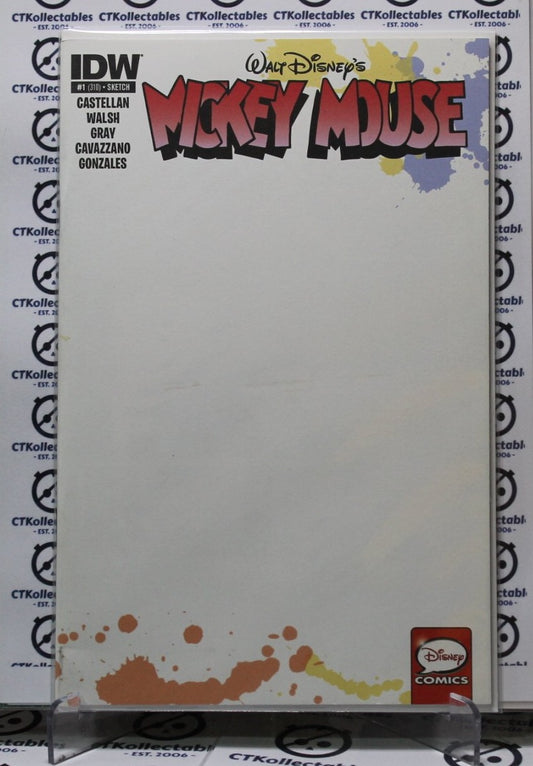 MICKEY MOUSE # 1 BLANK SKETCH COVER VARIANT NM/VF IDW / DISNEY COMIC BOOK 2015