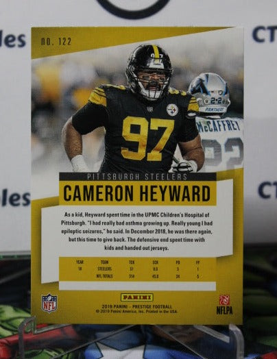 2019  PANINI PRESTIGE CAMERON HEYWARD # 122 NFL PITTSBURGH STEELERS GRIDIRON  CARD