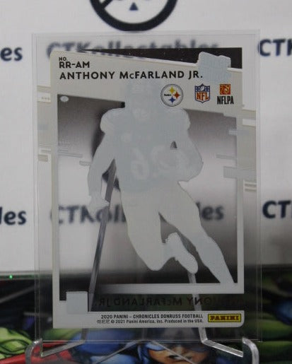 2020 PANINI DONRUSS ANTHONY McFARLAND JR. # RR-AM RATED ROOKIE NFL PITTSBURGH STEELERS GRIDIRON CARD