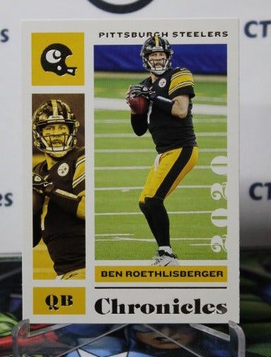 2020 PANINI CRONICLES BEN ROETHLISBERGER # 80 NFL PITTSBURGH STEELERS GRIDIRON  CARD