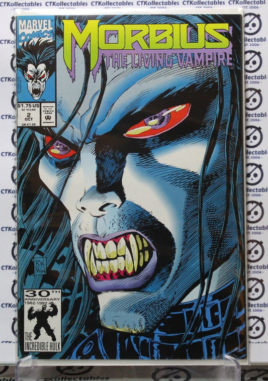 MORBIUS # 2 THE LIVING VAMPIRE MARVEL COMICS VF 1992