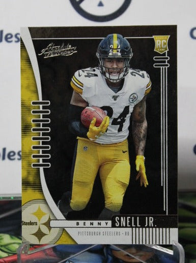 2019 PANINI ABSOLUTE BENNY SNELL JR.  # 104 ROOKIE NFL PITTSBURGH STEELERS GRIDIRON  CARD
