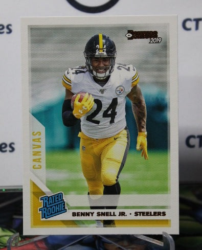 2019 PANINI DONRUSS BENNY SNELL JR.  # 335 RATED ROOKIE CANVAS  NFL PITTSBURGH STEELERS GRIDIRON  CARD