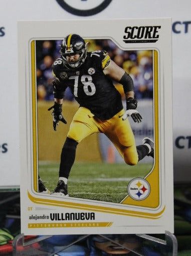 2018 PANINI SCORE ALEJANDRO VILLANUEVA # 274 NFL PITTSBURGH STEELERS GRIDIRON  CARD