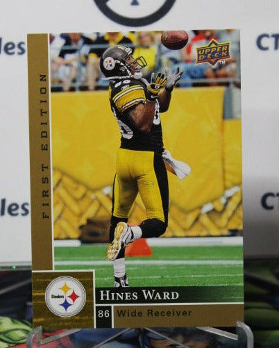 2009 UPPER DECK HINES WARD # 121 GOLD NFL PITTSBURGH STEELERS GRIDIRON  CARD