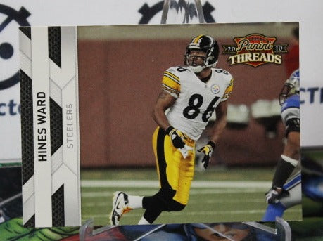 2010 PANINI THREADSK HINES WARD # 117 NFL PITTSBURGH STEELERS GRIDIRON  CARD