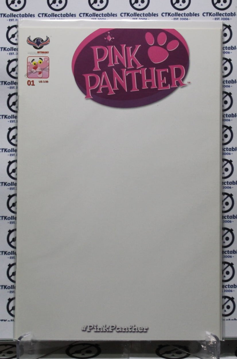 PINK PANTHER  # 01 VARIANT BLANK COVER  NM AMERICAN MYTHOLOGY PRODUCTIONS 2016