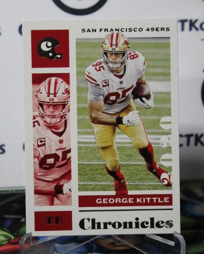 2020 PANINI CHRONICLES GEORGE KITTLE # 84  NFL SAN FRANCISCO 49ERS GRIDIRON  CARD