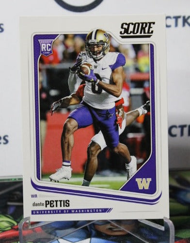 2018 PANINI SCORE DANTE PETTIS # 392 DRAFT ROOKIE  NFL SAN FRANCISCO 49ERS GRIDIRON  CARD