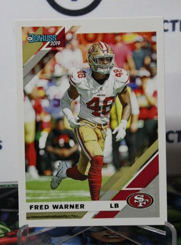 2019 PANINI DONRUSS FRED WARNER # 223  NFL SAN FRANCISCO 49ERS GRIDIRON  CARD