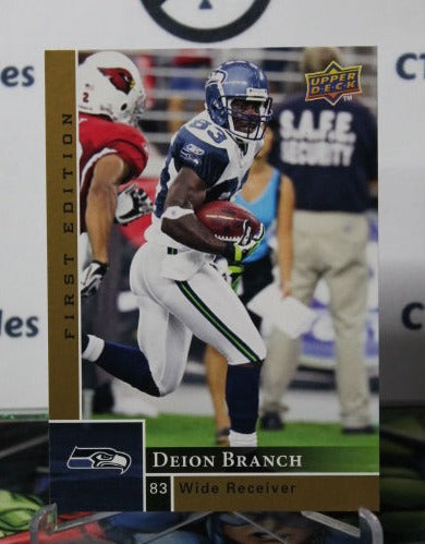 2009 UPPER DECK DEION BRANCH # 133 GOLD  NFL SEATTLE SEAHAWKS GRIDIRON  CARD