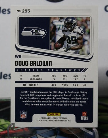 2018 SCORE DOUG BALDWIN # 295  NFL SEATTLE SEAHAWKS GRIDIRON  CARD