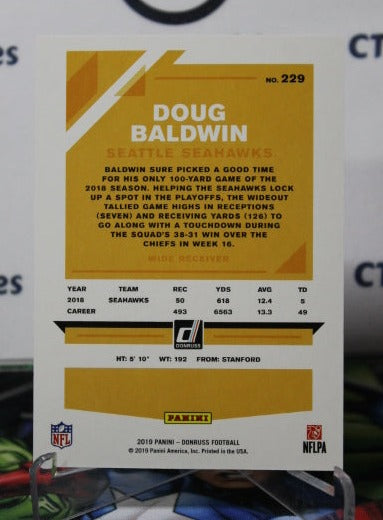 2019 LEGACY DOUG BALDWIN # 91 RED 195/299  NFL SEATTLE SEAHAWKS GRIDIRON  CARD