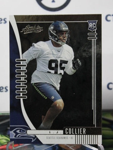 2019 ABSOLUTE L.J. COLLIER # 188 ROOKIE NFL SEATTLE SEAHAWKS GRIDIRON  CARD