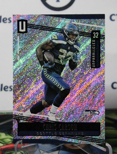 2019 UNPARALLELED CHRIS CARSON # 164 NFL SEATTLE SEAHAWKS GRIDIRON  CARD