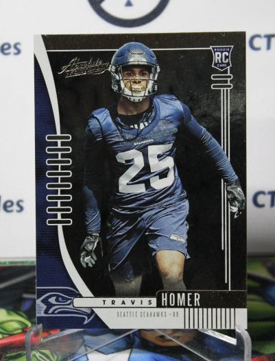 2019 ABSOLUTE TRAVIS HOMER # 187 ROOKIE NFL SEATTLE SEAHAWKS GRIDIRON  CARD