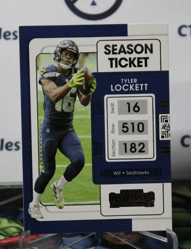 2021 PANINI CONTENDERS TYLER LOCKETT  # 87 SEASON TICKET  NFL SEATTLE SEAHAWKS GRIDIRON  CARD