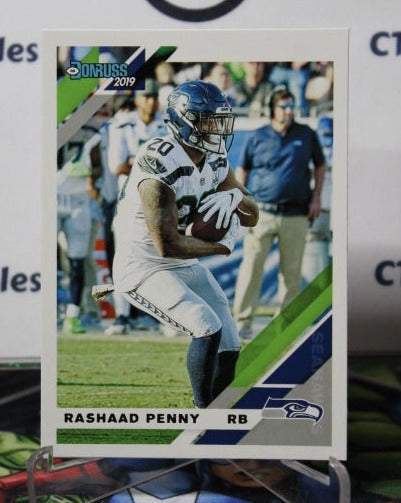 2019 PANINI DONRUSS RASHAAD PENNY  # 247 NFL SEATTLE SEAHAWKS GRIDIRON  CARD