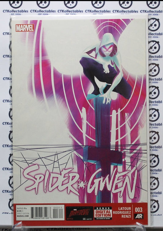 SPIDER-GWEN # 003  MARVEL COMICS NM 2016