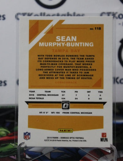 2019 PANINI DONRUSS OPTIC SEAN MURPHY-BUNTING  # 118 NFL TAMPA BAY BUCCANEERS GRIDIRON  CARD
