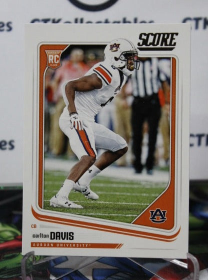2018 PANINI SCORE CARLTON DAVIS # 339 DRAFT ROOKIE NFL TAMPA BAY BUCCANEERS GRIDIRON  CARD