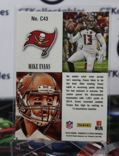 2015 PANINI ROOKIES & STARS CRUSADE MIKE EVANS  # C43 NFL TAMPA BAY BUCCANEERS GRIDIRON  CARD