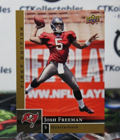2009 UPPER DECK JOSH FREEMAN  # 199 GOLD NFL TAMPA BAY BUCCANEERS GRIDIRON  CARD