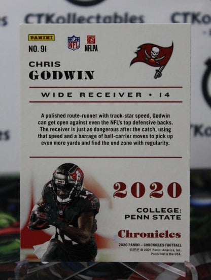 2020 PANINI CHRONICLES CHRIS GODWIN # 91 NFL TAMPA BAY BUCCANEERS GRIDIRON  CARD