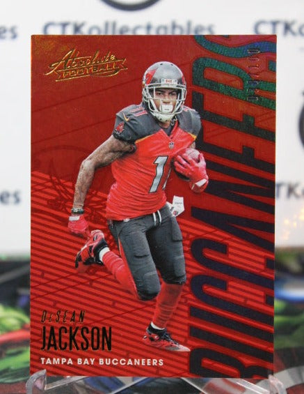 2018 PANINI ABSOLUTE DeSEAN JACKSON # 94 RED 038/100 NFL TAMPA BAY BUCCANEERS GRIDIRON  CARD