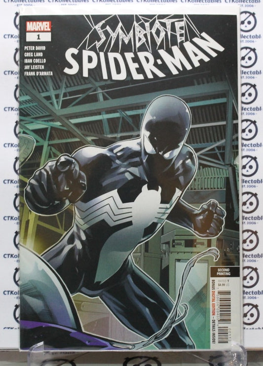 SYMBIOTE SPIDER-MAN # 1 VARIANT SECOND PRINTING RARE MARVEL COMICS NM 2019