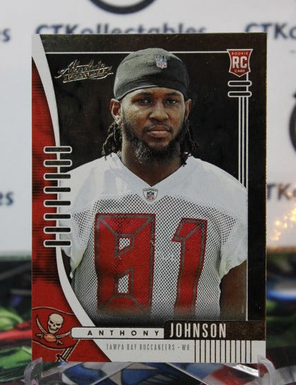 2019 PANINI ABSOLUTE ANTHONY JOHNSON # 191 ROOKIE NFL TAMPA BAY BUCCANEERS GRIDIRON  CARD