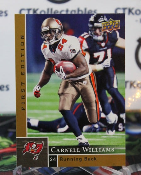 2009 UPPER DECK CARNELL WILLIAMS # 139 GOLD NFL TAMPA BAY BUCCANEERS GRIDIRON  CARD