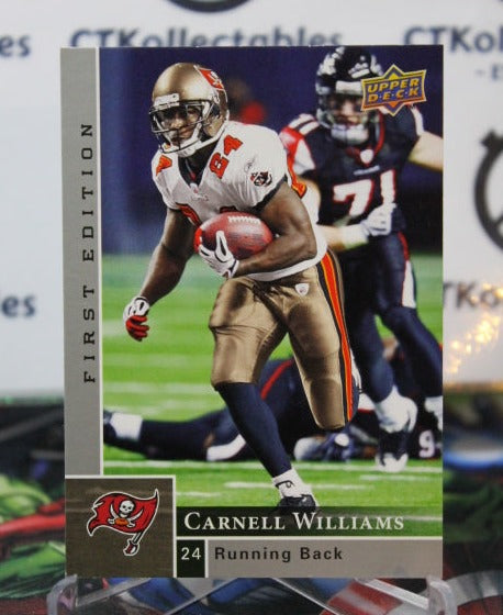 2009 UPPER DECK CARNELL WILLIAMS # 139 SILVER NFL TAMPA BAY BUCCANEERS GRIDIRON  CARD