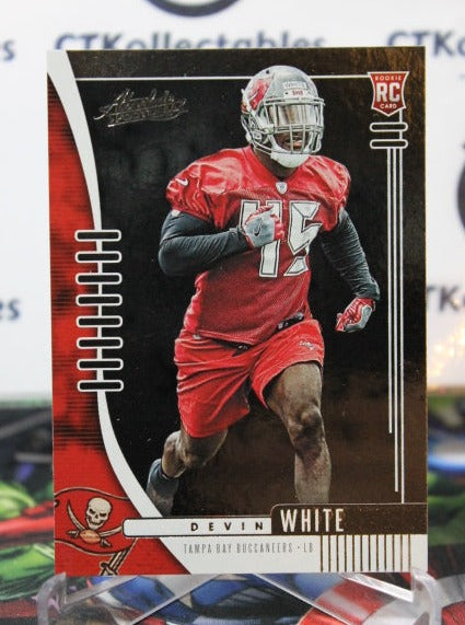 2019 PANINI ABSOLUTE DEVIN WHITE # 190 ROOKIE NFL TAMPA BAY BUCCANEERS GRIDIRON  CARD
